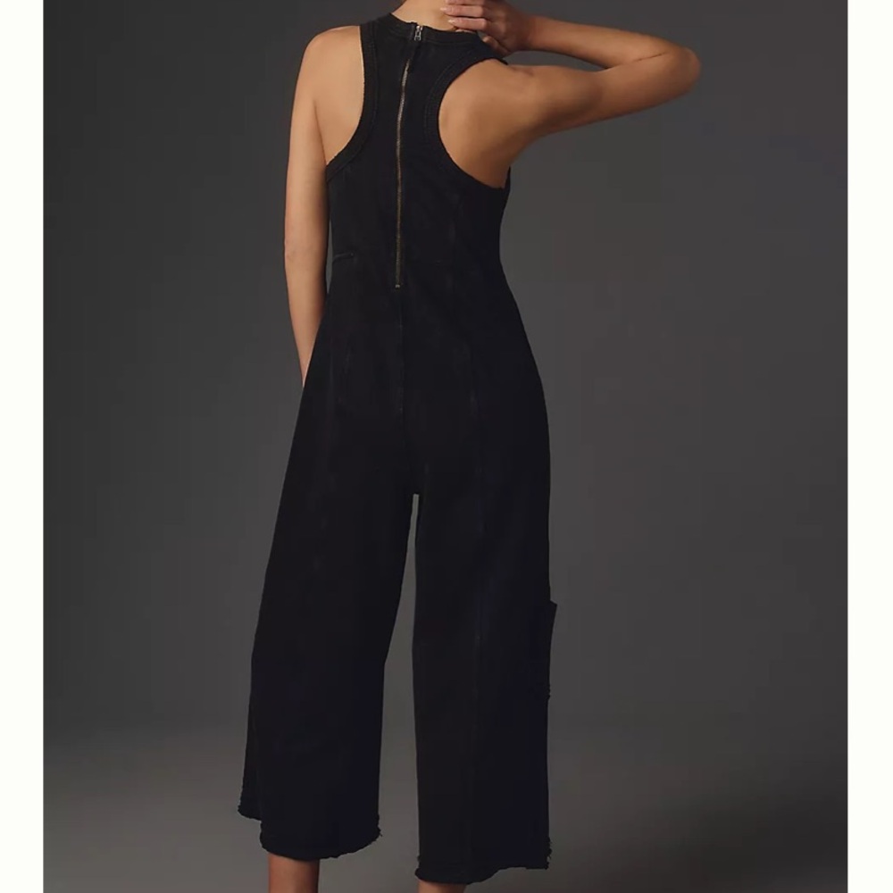 Anthropologie Daily Practice Horizon Wide-leg Knit Jumpsuit - Picture 2 of 6